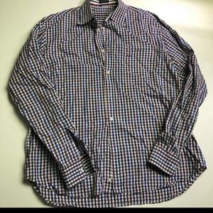 Paul & Shark Yachting Striped Dress Shirt Mens Size 44